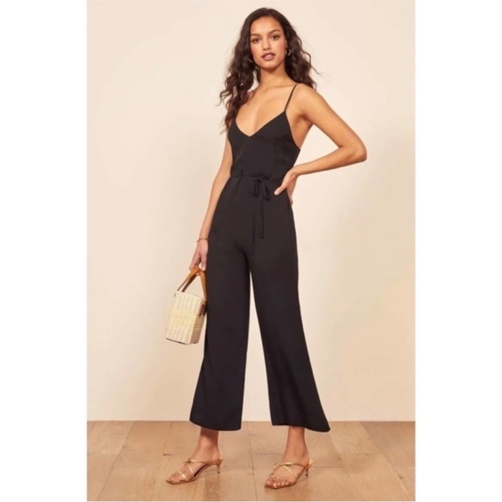 Reformation Kit Black Jumpsuit Small